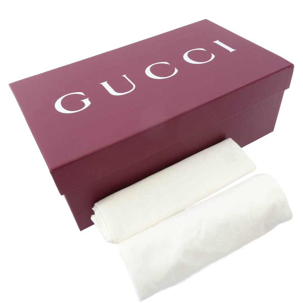 GUCCI グッチ 816185 ホースビット スエード ローファー ベージュ系 6【極上美品】【中古】