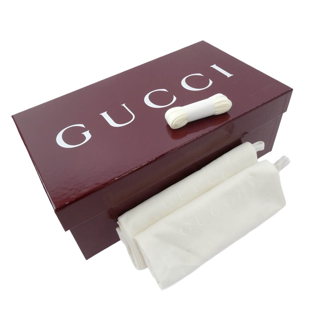 GUCCI グッチ 25SS 838831 グッチ リウェブ ロゴ総柄 デニム スニーカー インディゴブルー系 38【極上美品】【中古】