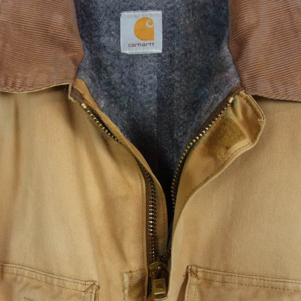 Carhartt カーハート 80s 90s Vintage traditional coat ヴィンテージトラディショナル コート ワーク ジャケット コート ベージュ系 表記無し【中古】