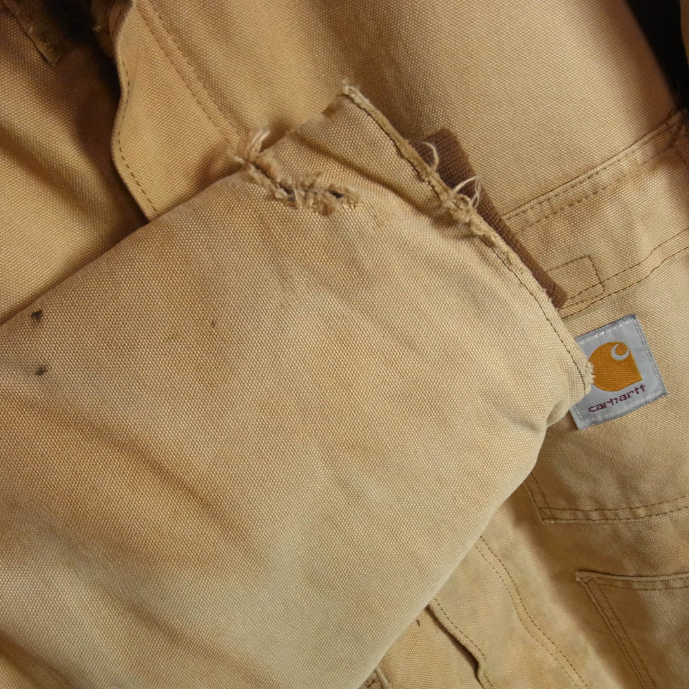 Carhartt カーハート 80s 90s Vintage traditional coat ヴィンテージトラディショナル コート ワーク ジャケット コート ベージュ系 表記無し【中古】