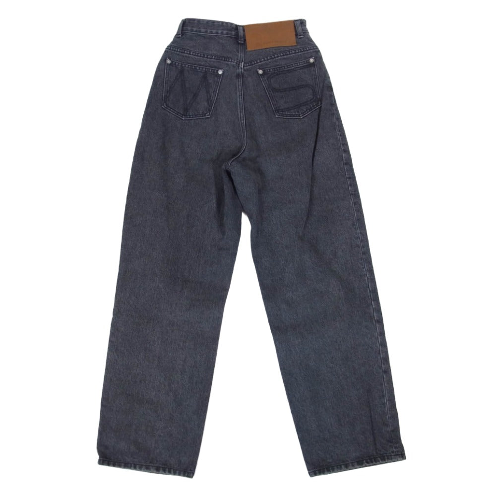 MAISON SPECIAL メゾンスペシャル 21221465108 High Waist Cocoon Denim Pants ハイウエスト コクーン デニム パンツ ブラック系 38【中古】