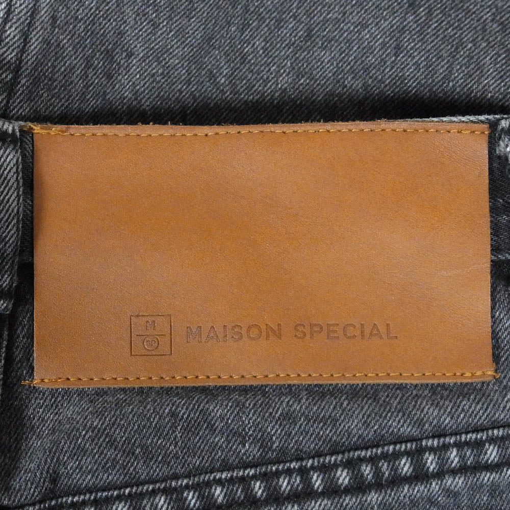 MAISON SPECIAL メゾンスペシャル 21221465108 High Waist Cocoon Denim Pants ハイウエスト コクーン デニム パンツ ブラック系 38【中古】