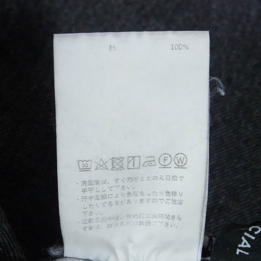 MAISON SPECIAL メゾンスペシャル 21221465108 High Waist Cocoon Denim Pants ハイウエスト コクーン デニム パンツ ブラック系 38【中古】