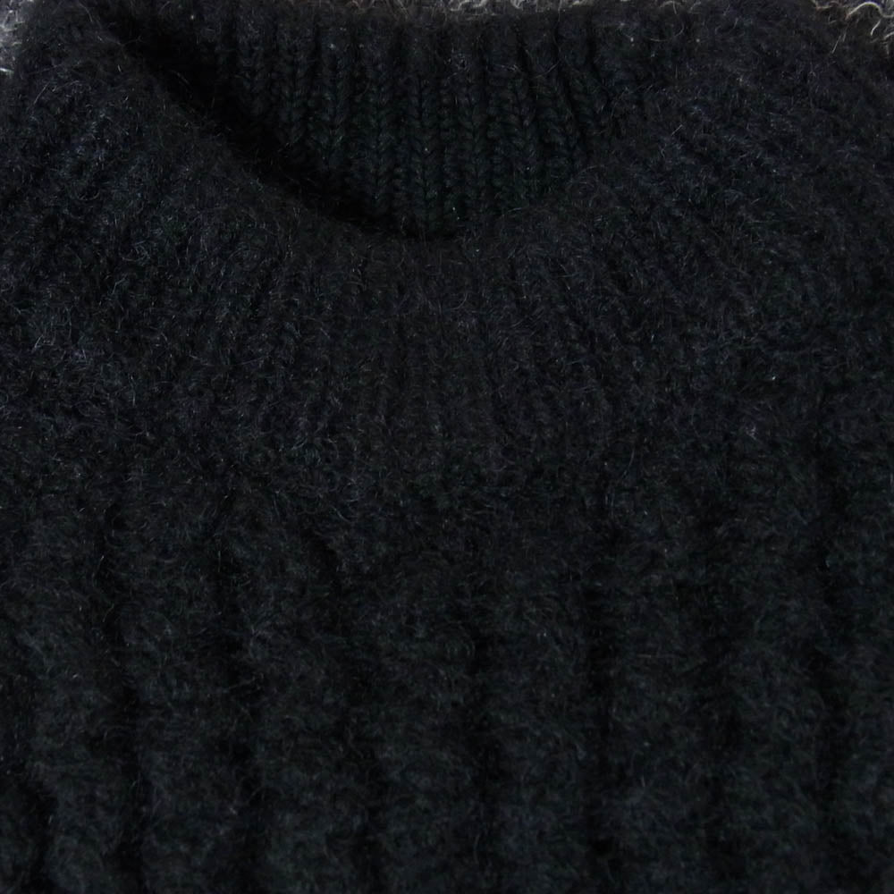 アメリ 02120161210 BUMPY SHEER DOCKING KNIT シアードッキング ニット セーター ブラック系 F【中古】
