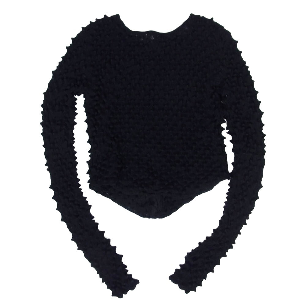 MAISON SPECIAL メゾンスペシャル 21222365303 Togetoge Knit Tops トゲトゲ ニット トップス カーディガン ブラック系 FREE【中古】