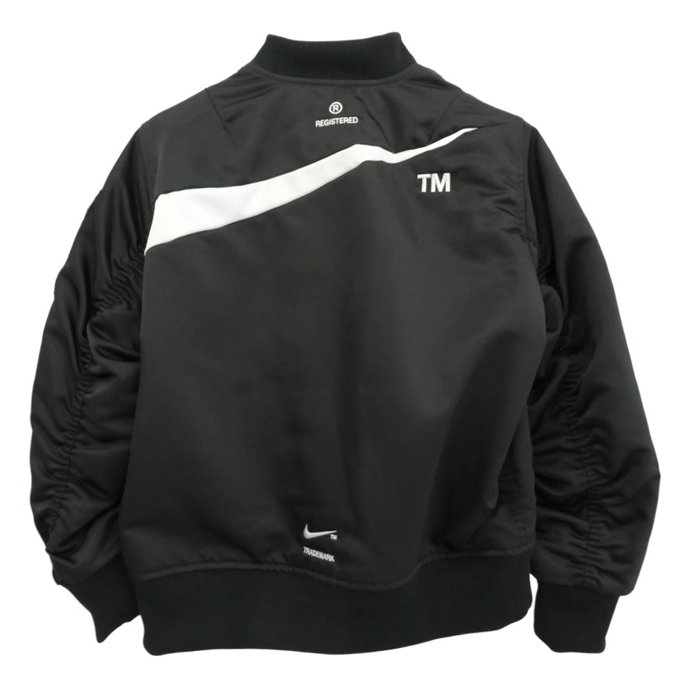 NIKE ナイキ DD6056-010 NSW SYNFL SWOOSH ビック スウッシュ ロゴ リバーシブル サーマフィット ボンバー ジャケット ブラック系 ホワイト系【中古】