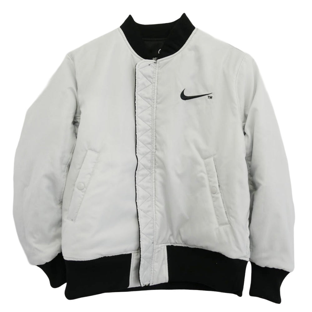 NIKE ナイキ DD6056-010 NSW SYNFL SWOOSH ビック スウッシュ ロゴ リバーシブル サーマフィット ボンバー ジャケット ブラック系 ホワイト系【中古】