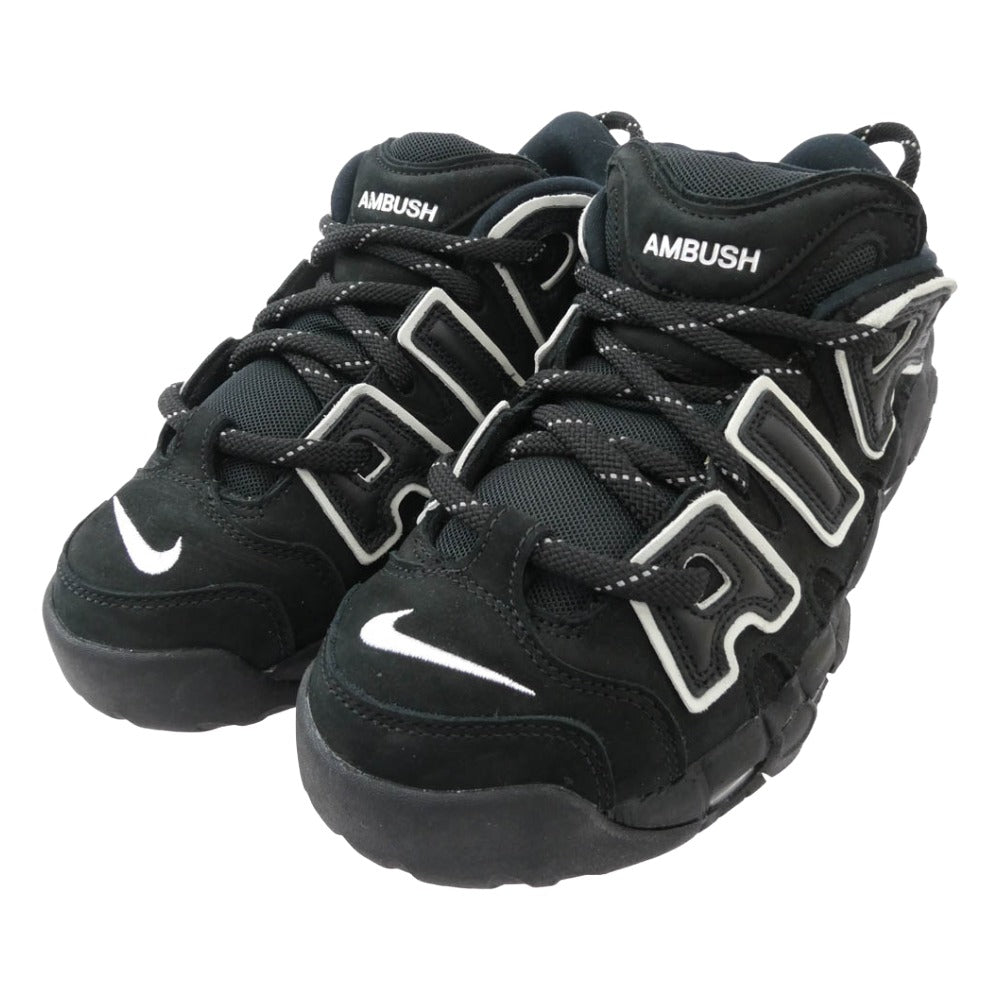 NIKE ナイキ AMBUSH アンブッシュ FB1299-001 AIR MORE UPTEMPO LOW SP モアアップテンポ モアテン ローカットスニーカー シューズ ブラック系 25.5cm【中古】