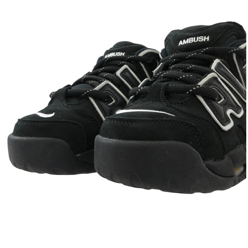NIKE ナイキ AMBUSH アンブッシュ FB1299-001 AIR MORE UPTEMPO LOW SP モアアップテンポ モアテン ローカットスニーカー シューズ ブラック系 25.5cm【中古】