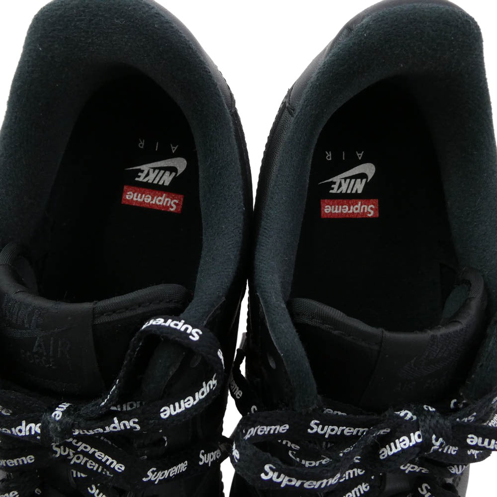Supreme シュプリーム CU9225-001 AIR FORCE 1 LOW エアフォース 1 ロー スニーカー ローカット シューズ ブラック系 26cm【中古】