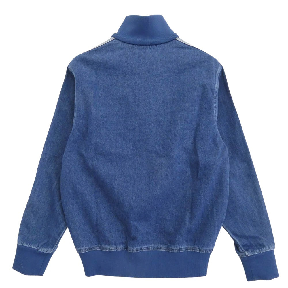 adidas アディダス JC6233 DENIM FIREBIRD TRACKTOP デニム ファイヤー バード トラックトップ サイドストライプ ジャケット インディゴブルー系 M【中古】