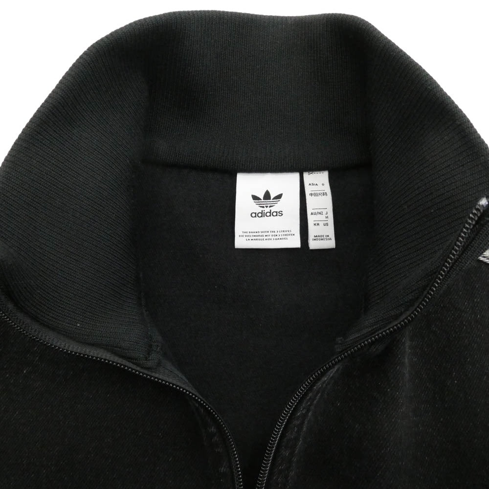adidas アディダス JC6717 DENIM FIREBIRD TRACKTOP デニム ファイヤー バード トラックトップ サイドストライプ ジャケット ブラック系 M【美品】【中古】