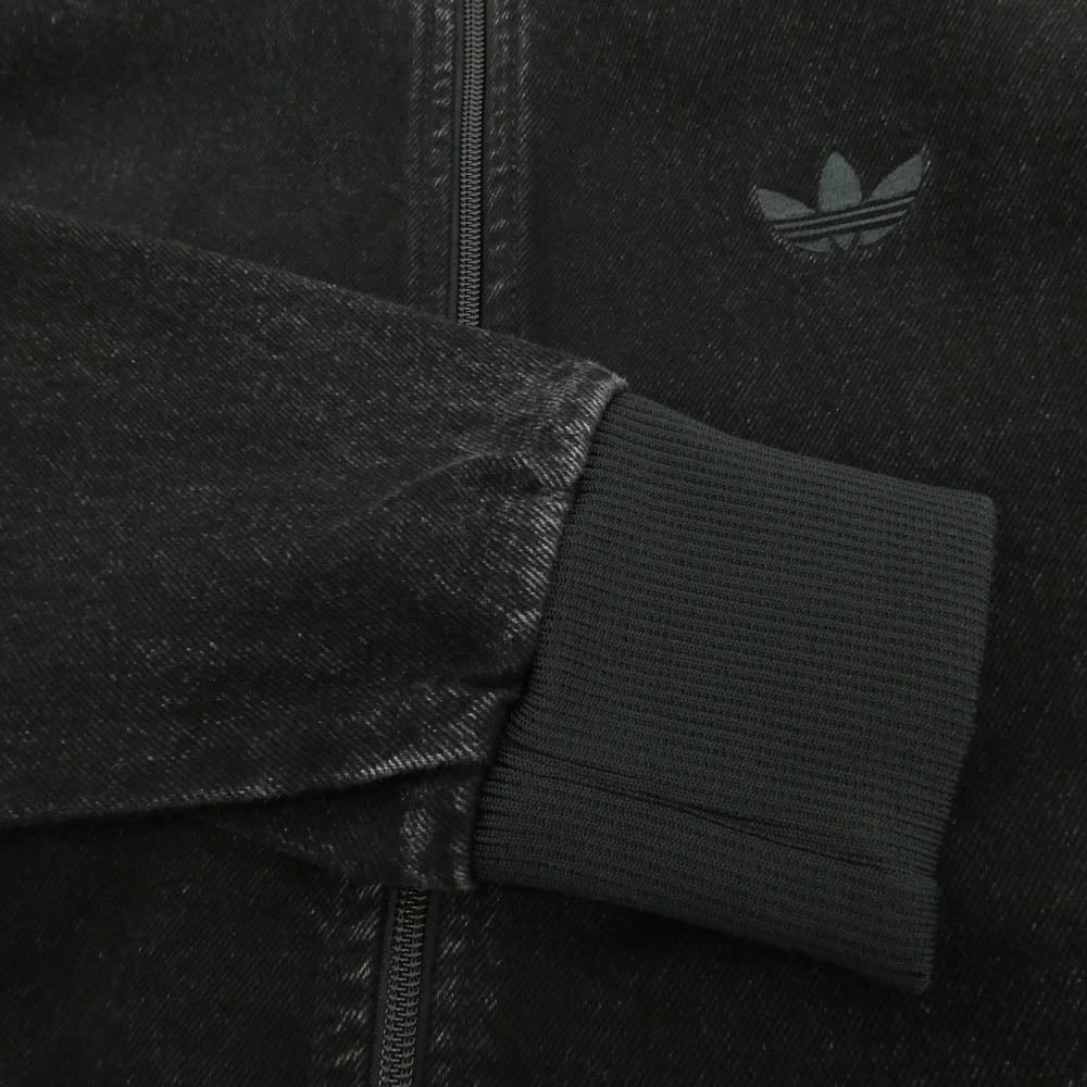 adidas アディダス JC6717 DENIM FIREBIRD TRACKTOP デニム ファイヤー バード トラックトップ サイドストライプ ジャケット ブラック系 M【美品】【中古】