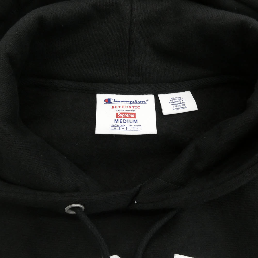 Supreme シュプリーム 25SS Hooded Sweatshirt フロント アーチロゴ フーデッド スウェット パーカー フーディー ブラック系 M【中古】