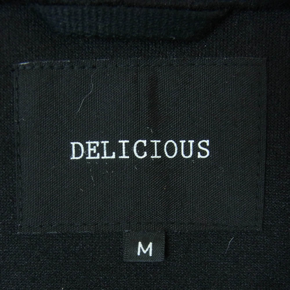デリシャス DB35131 Melton Cardigan メルトン カーディガン ポリエステル 日本製 ブラック系 M【中古】
