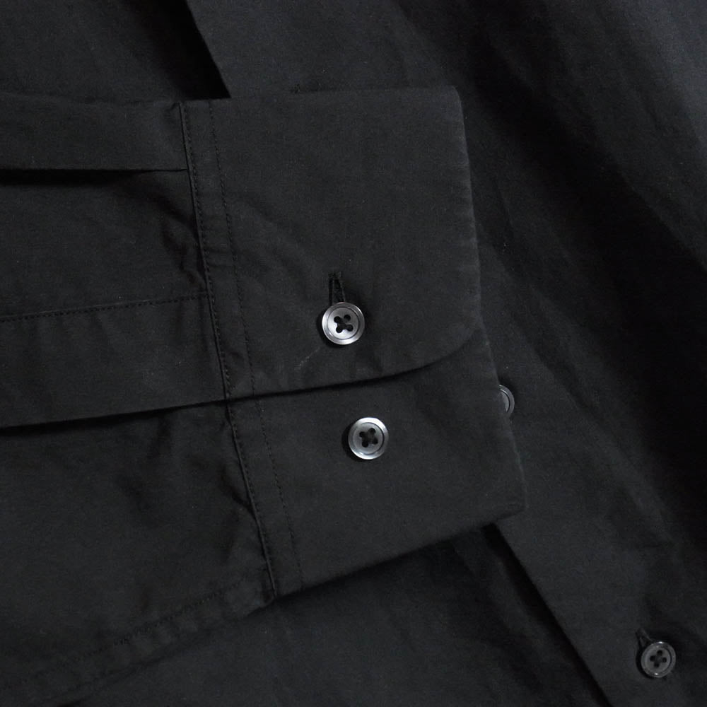 NEUTRALWORKS ニュートラルワークス KSU32155 L/S SR BX BG SHIRT ロングスリーブ スマート ブロード ビッグ 長袖 シャツ ブラック系 S【中古】