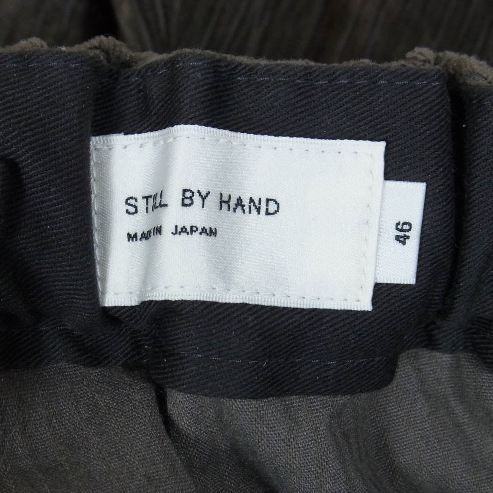 STILL BY HAND スティルバイハンド 25AW PT03253 Corduroy easy pants コーデュロイ イージーパンツ グレー系 46【中古】