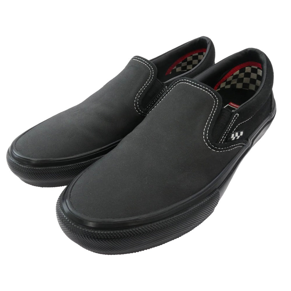 VANS バンズ SKATE SLIP-ON スケート スリッポン スニーカー ブラック系 26.5ｃｍ【中古】
