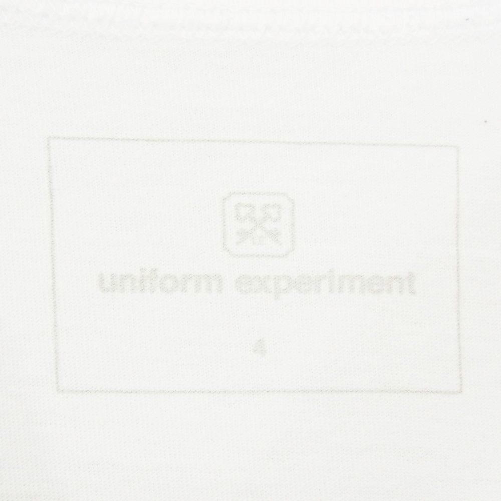 uniform experiment ユニフォームエクスペリメント 20SS UE-200071 MIL POCKET TEE ユニフォームエクスペリメント ミル ポケット 半袖 Tシャツ ホワイト系 4【中古】