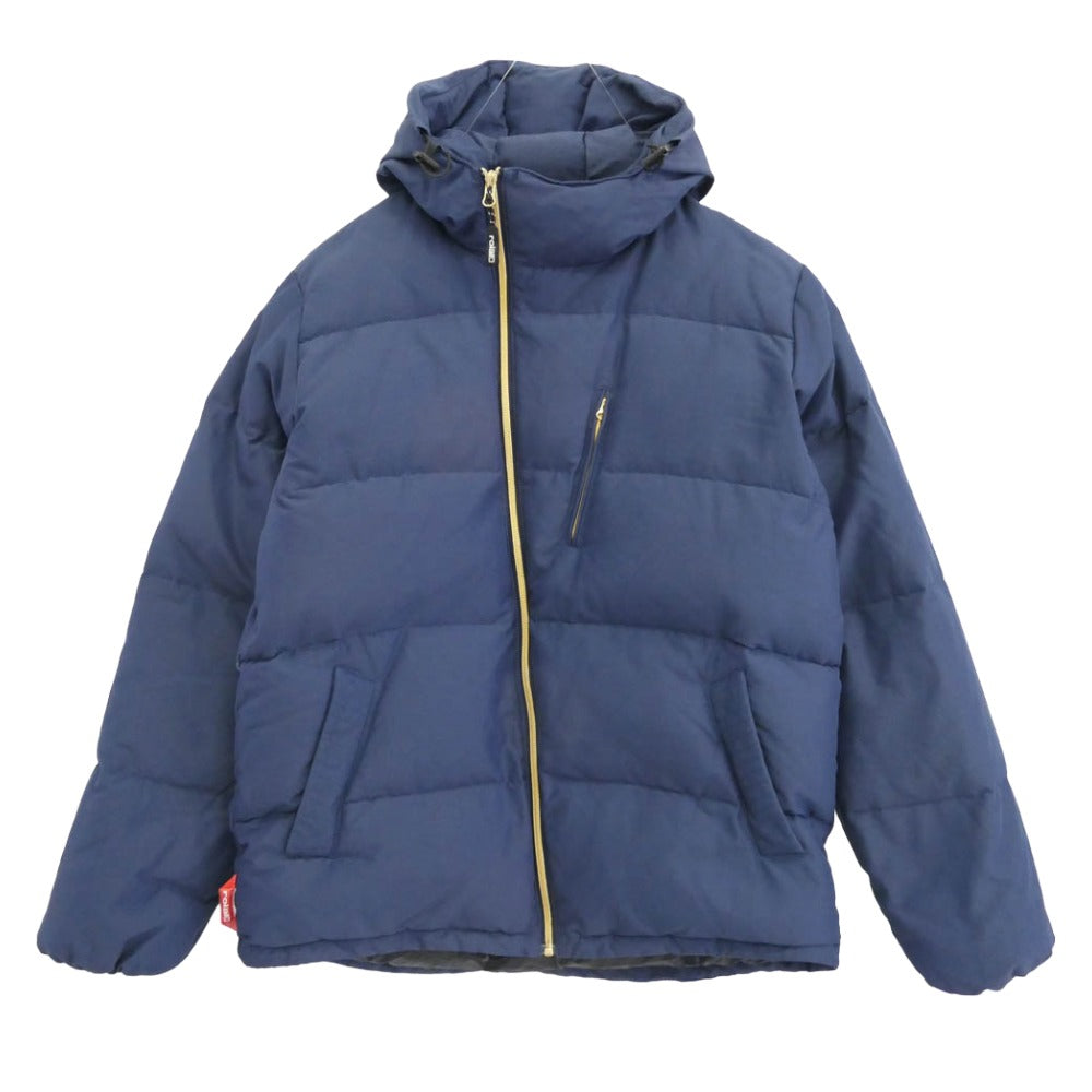 ロイアル DW19 ジップアップ フーディー ダウン ジャケット ネイビー系 XL【中古】