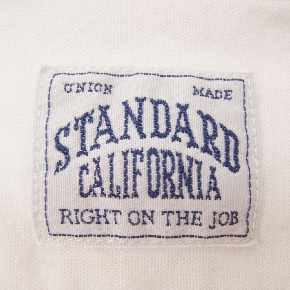 STANDARD CALIFORNIA スタンダードカリフォルニア ロゴワッペン 長袖 シャツ ホワイト系 XL【中古】