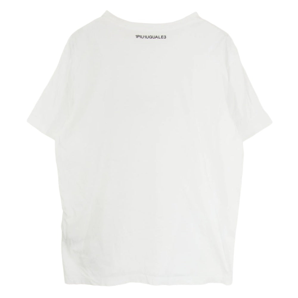 1piu1uguale3 ウノピュウノウグァーレトレ 23SS MRT331 COT394 VINTAGE LOGO ARMY T-SHIRT ヴィンテージ ロゴ アーミー 半袖 Tシャツ ホワイト系 VIII【中古】