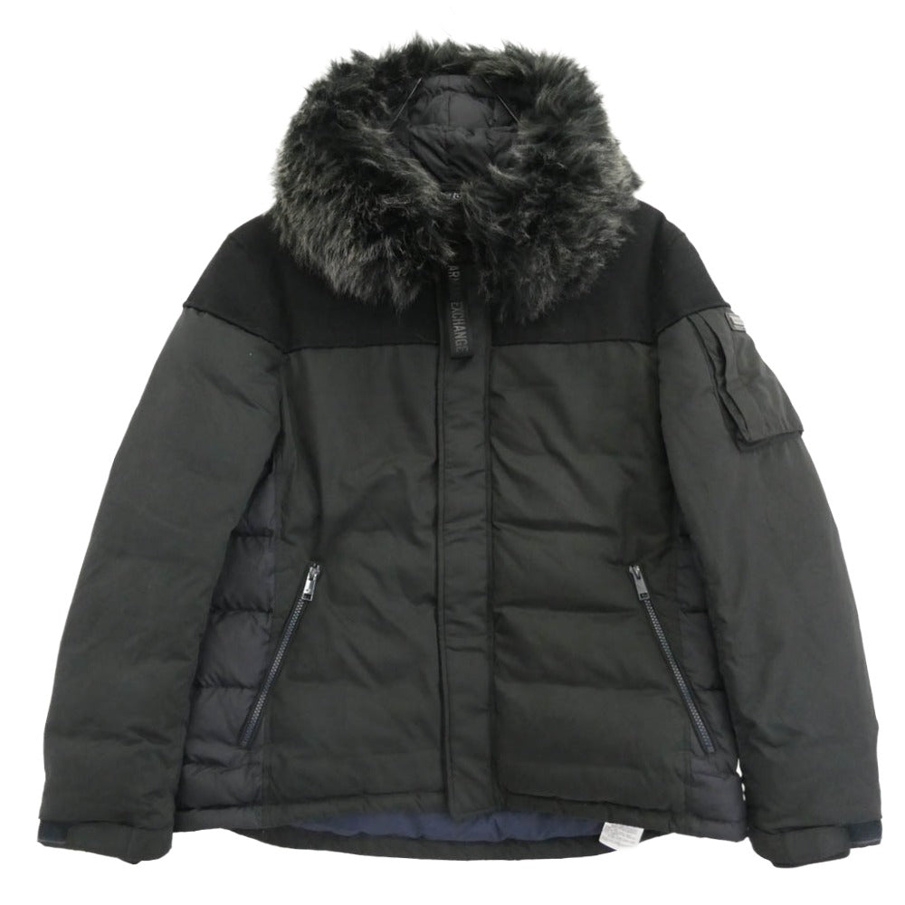 ARMANI EXCHANGE アルマーニエクスチェンジ 6ZZK04 ZNK6Z ファー ダウン モッズコート ジャケット ブラック系 XL【中古】