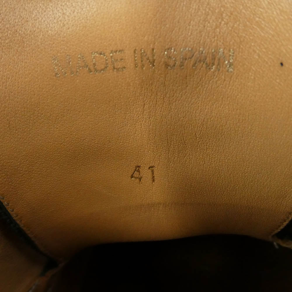 スロウアンドコー ダイナイトソール レザー ダービー シューズ ブラック系 41【中古】