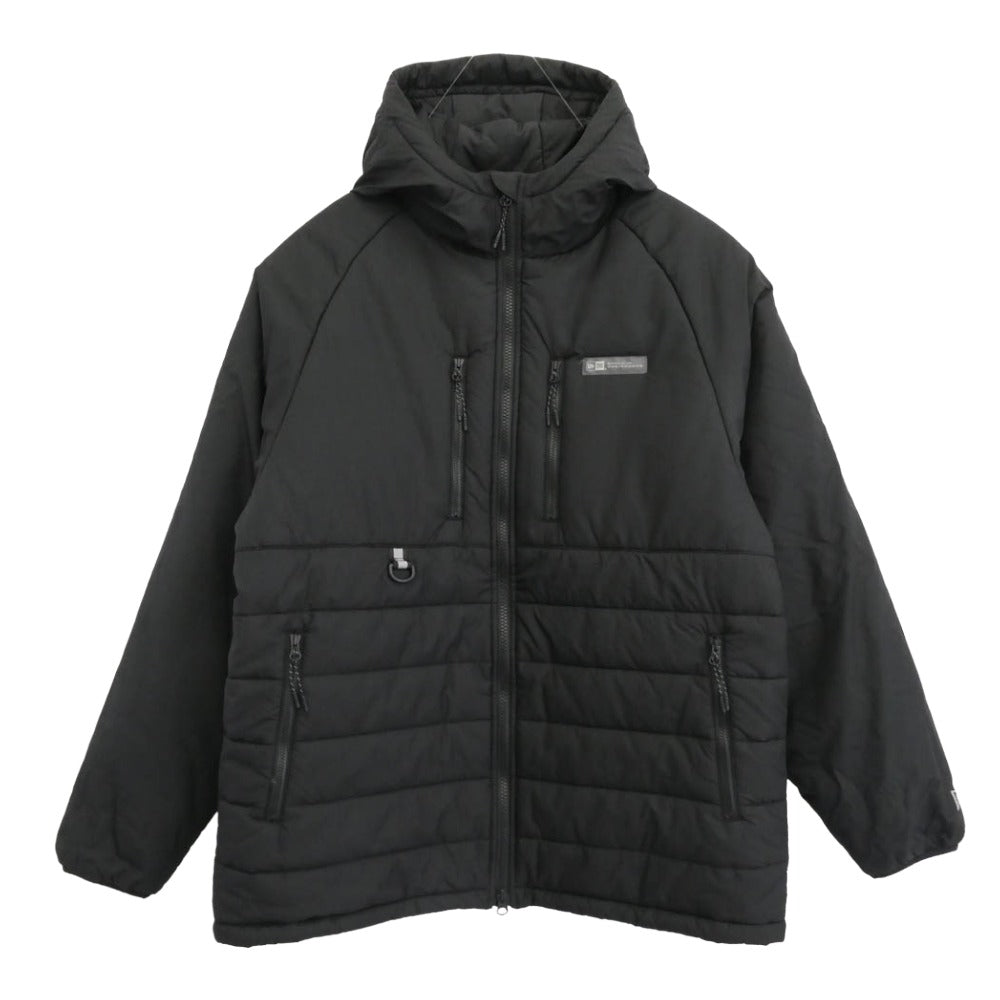 NEW ERA ニューエラ インサレーティッド フィールドジャケット Angler Collection THERMOLITE 中綿 フーデッド ジャケット ブラック系 XL【中古】