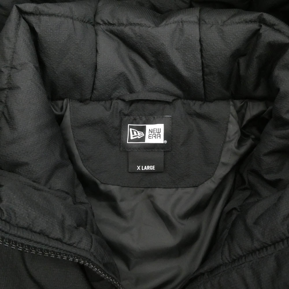NEW ERA ニューエラ インサレーティッド フィールドジャケット Angler Collection THERMOLITE 中綿 フーデッド ジャケット ブラック系 XL【中古】