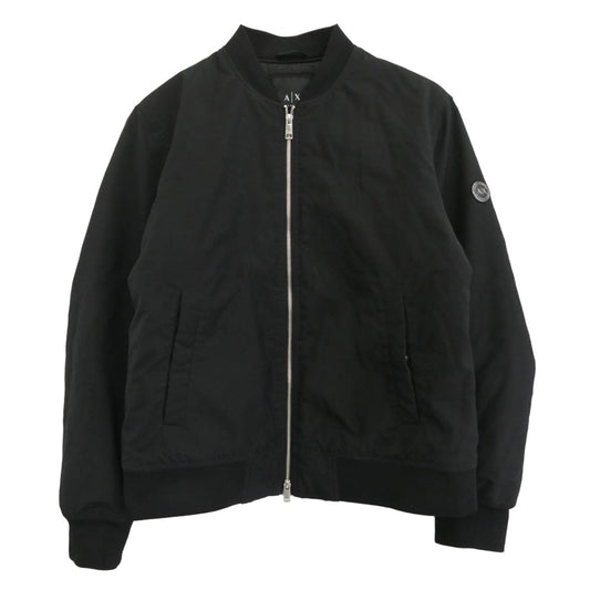 ARMANI EXCHANGE アルマーニエクスチェンジ 6HZB52 ZNG1Z バックロゴ ボンバージャケット 中綿ブルゾン ブラック系 XL【中古】