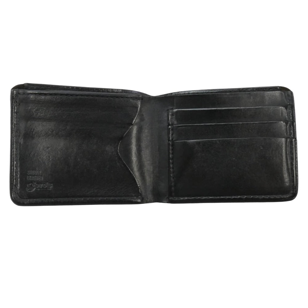 goro's ゴローズ イーグルコンチョ付き サドルレザー ウォレット 二つ折り 札入れ 財布 ブラック系【中古】
