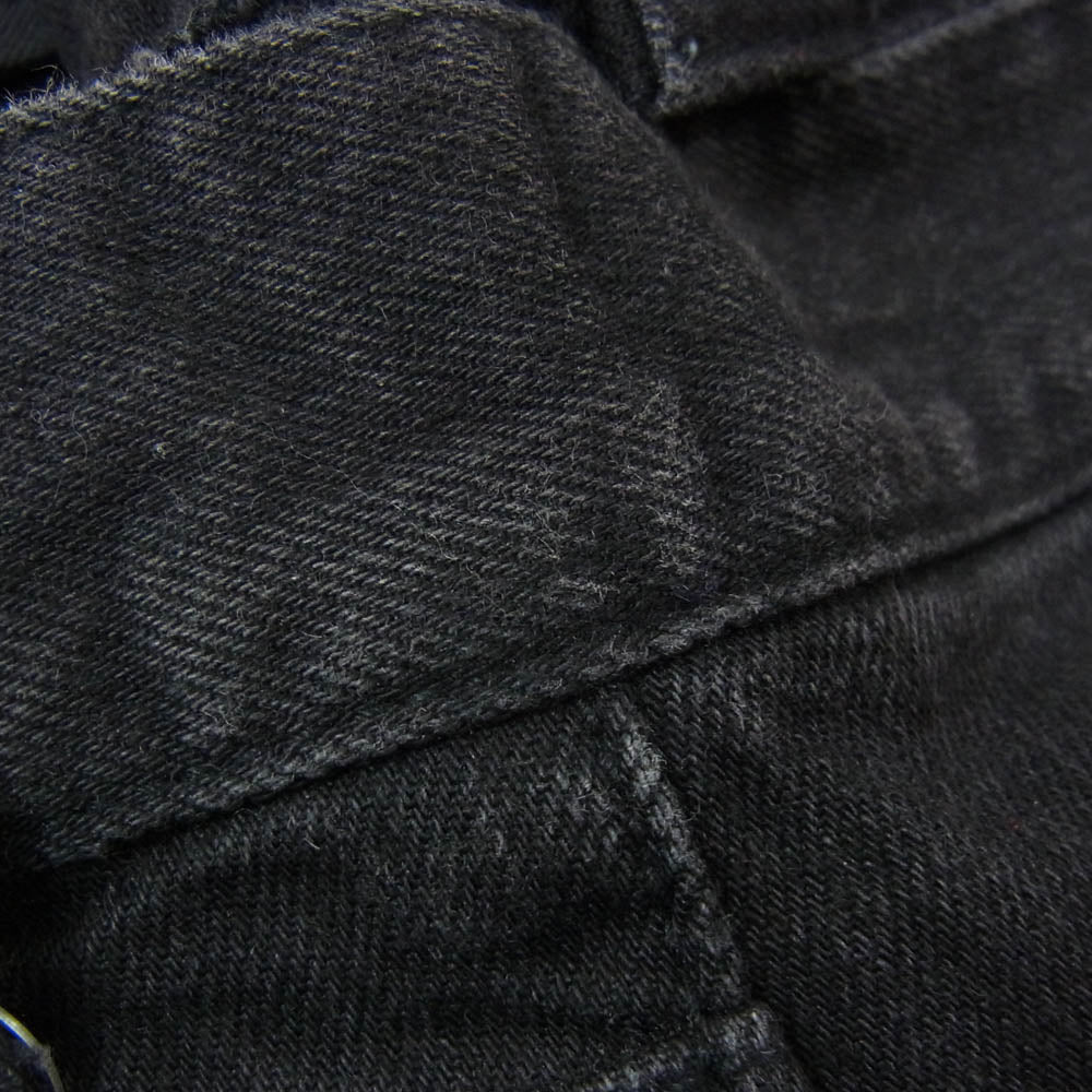 SAINT LAURENT サンローラン 362284 Y859F エディ期 knee crush skinny denim ダメージ加工 ニークラッシュ スキニー デニム パンツ ブラック系 28【中古】