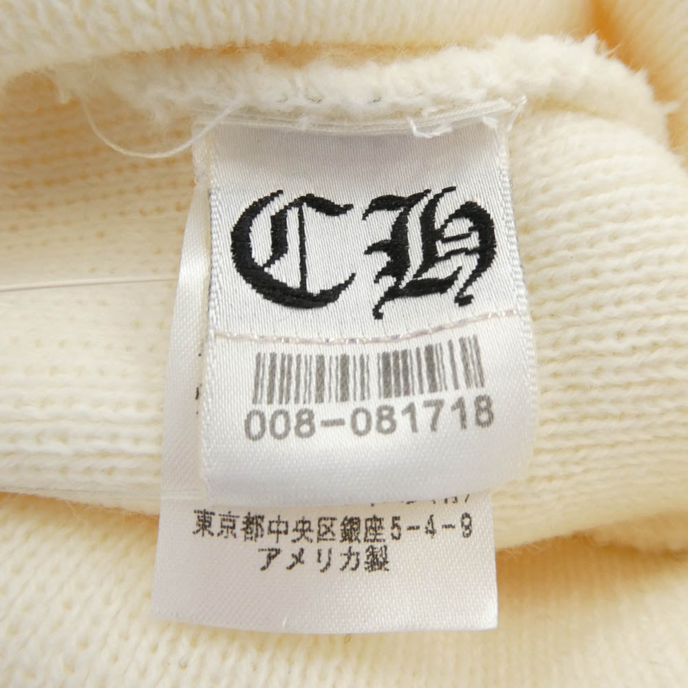 CHROME HEARTS クロムハーツ（原本無） WOOL WATCH CAP ウール ワッチ キャップ CHプラス刺繍 ビーニー ニットキャップ オフホワイト系【中古】