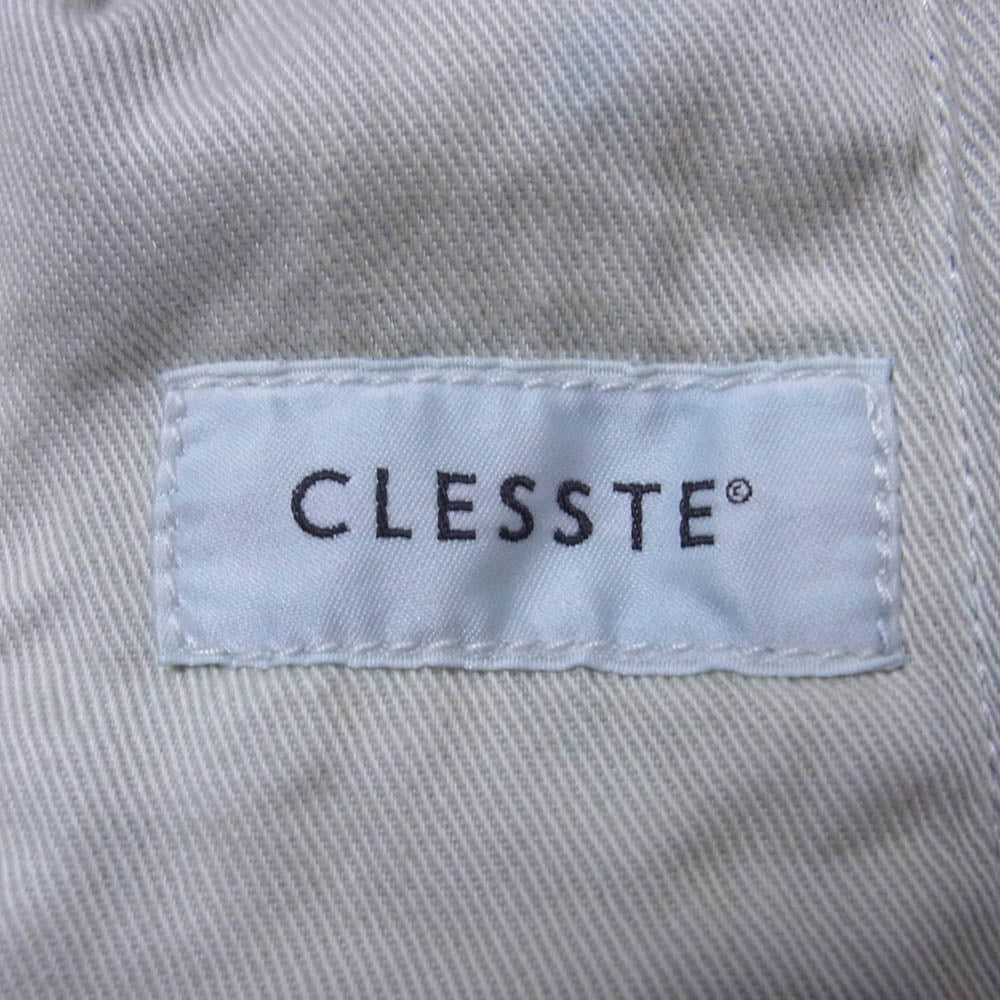 クレスト CLS-PT-2404 CLESSTE SILVER PRINT SELVEDGE DENIM WIDE PANTS クレスト シルバープリント セルビッジ デニム ワイドパンツ インディゴブルー系 1【中古】
