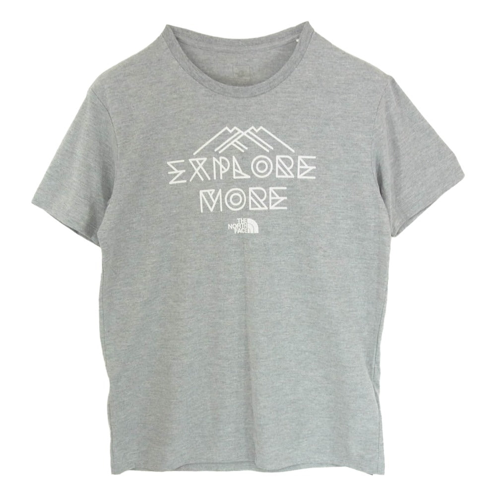 THE NORTH FACE ノースフェイス NT11867 EXPLORE TEE エクスプローラー ロゴ プリント ランニング Tシャツ 半袖カットソー グレー系 M【中古】