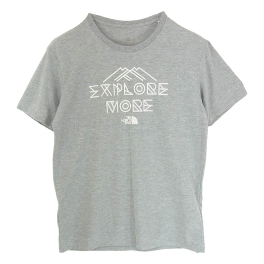 THE NORTH FACE ノースフェイス NT11867 EXPLORE TEE エクスプローラー ロゴ プリント ランニング Tシャツ 半袖カットソー グレー系 M【中古】