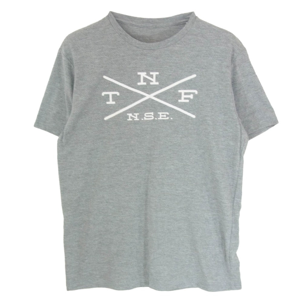 THE NORTH FACE ノースフェイス NT11869 メッシュ ロゴプリント ランニング Tシャツ 半袖カットソー グレー系 M【中古】