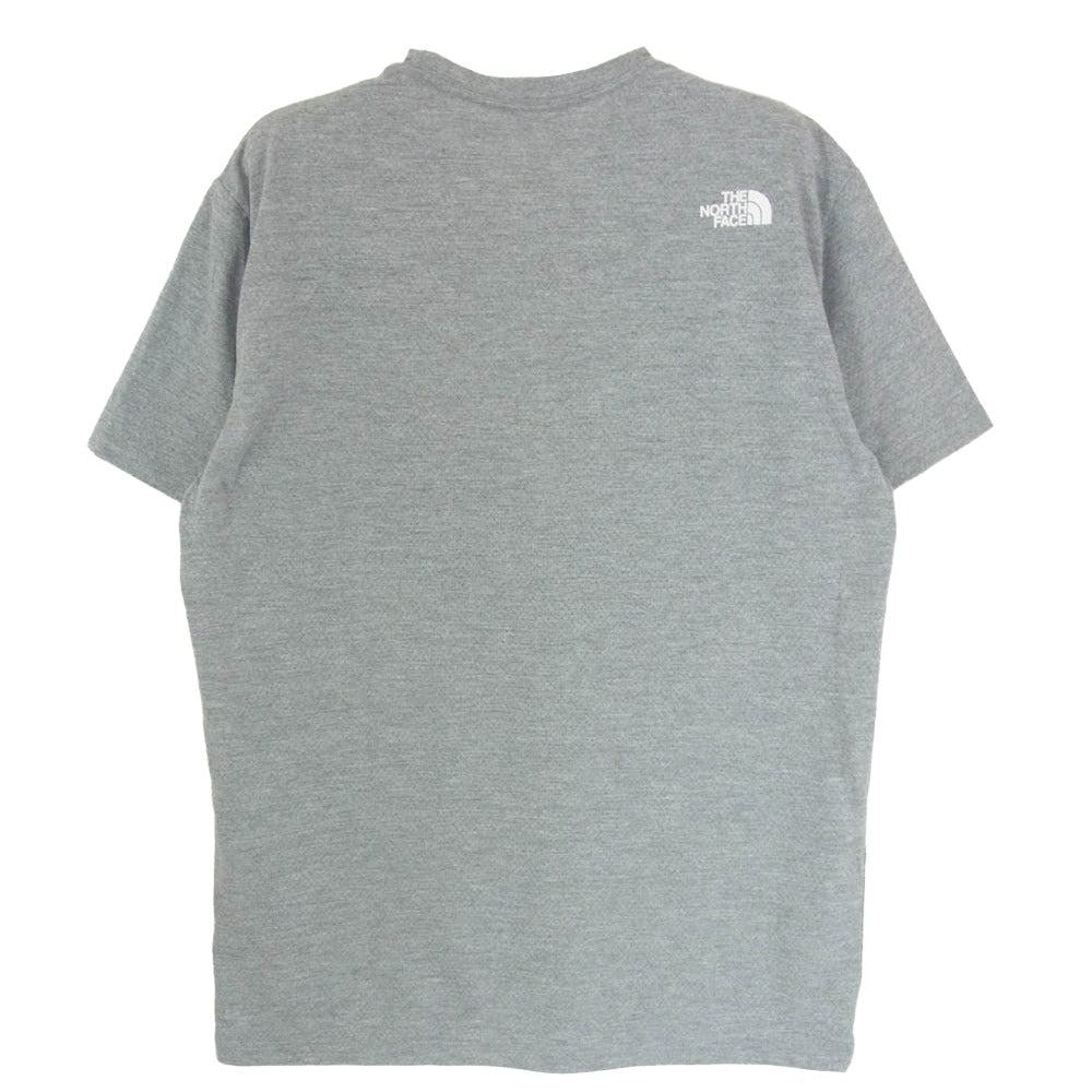 THE NORTH FACE ノースフェイス NT11869 メッシュ ロゴプリント ランニング Tシャツ 半袖カットソー グレー系 M【中古】