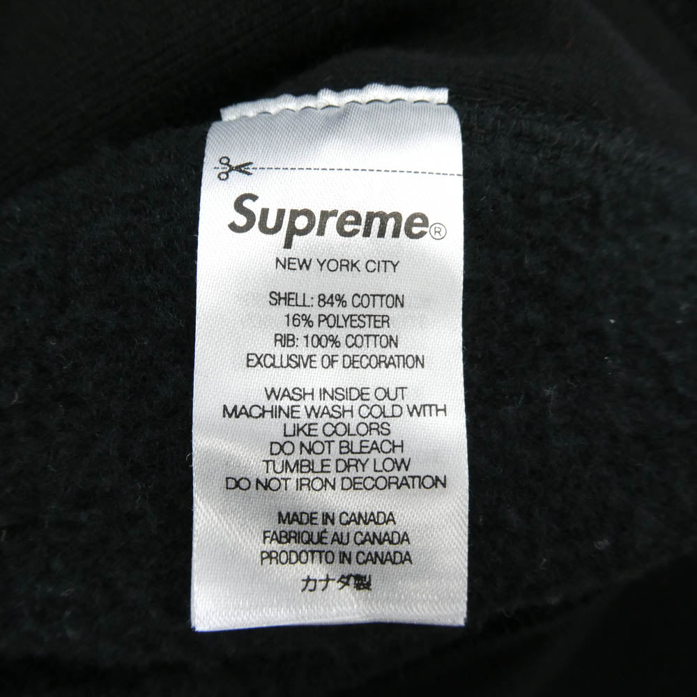 Supreme シュプリーム 22AW Capital Hooded Sweatshirt キャピタル フーデッド スウェットシャツ ロゴ フーディー パーカー ブラック系 M【中古】