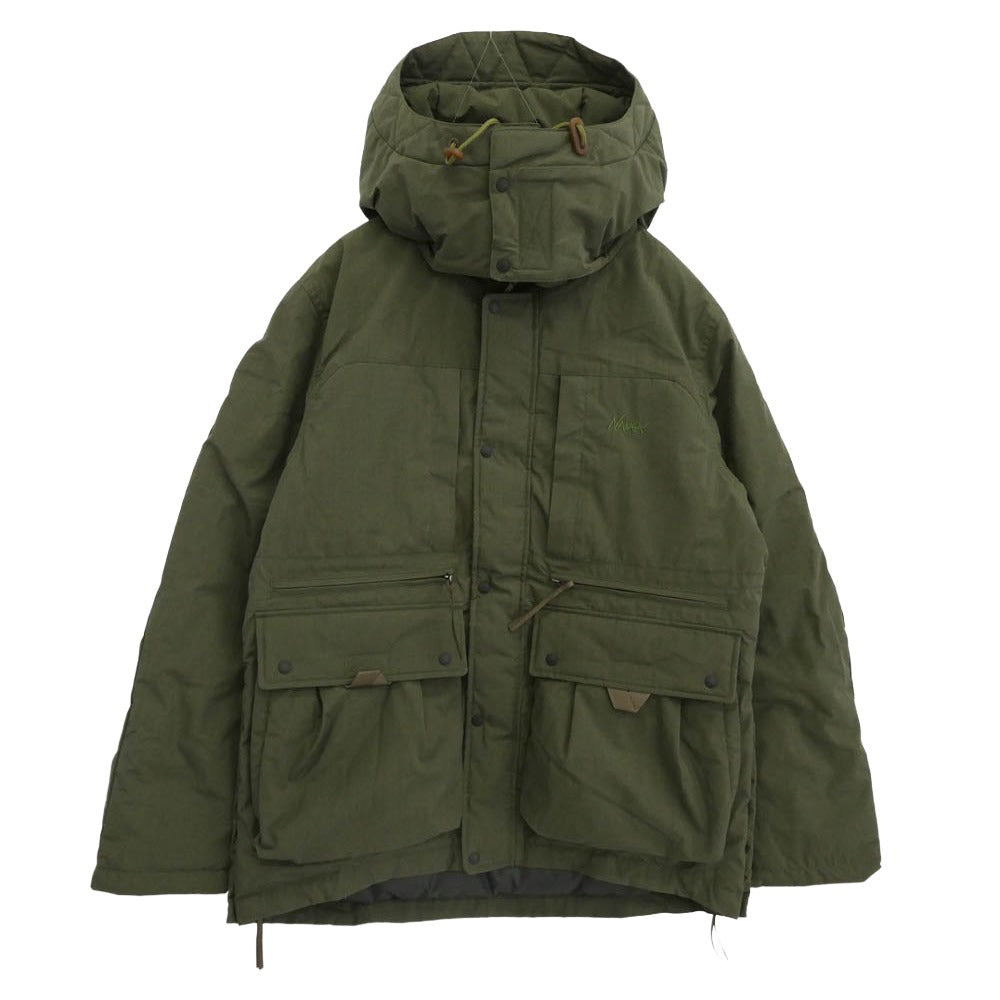 NANGA ナンガ 23A1I000016 HINOC TAKIBI DOWN JACKET フード着脱可 2way ヒノック タキビ ダウン ジャケット カーキ系 M【中古】
