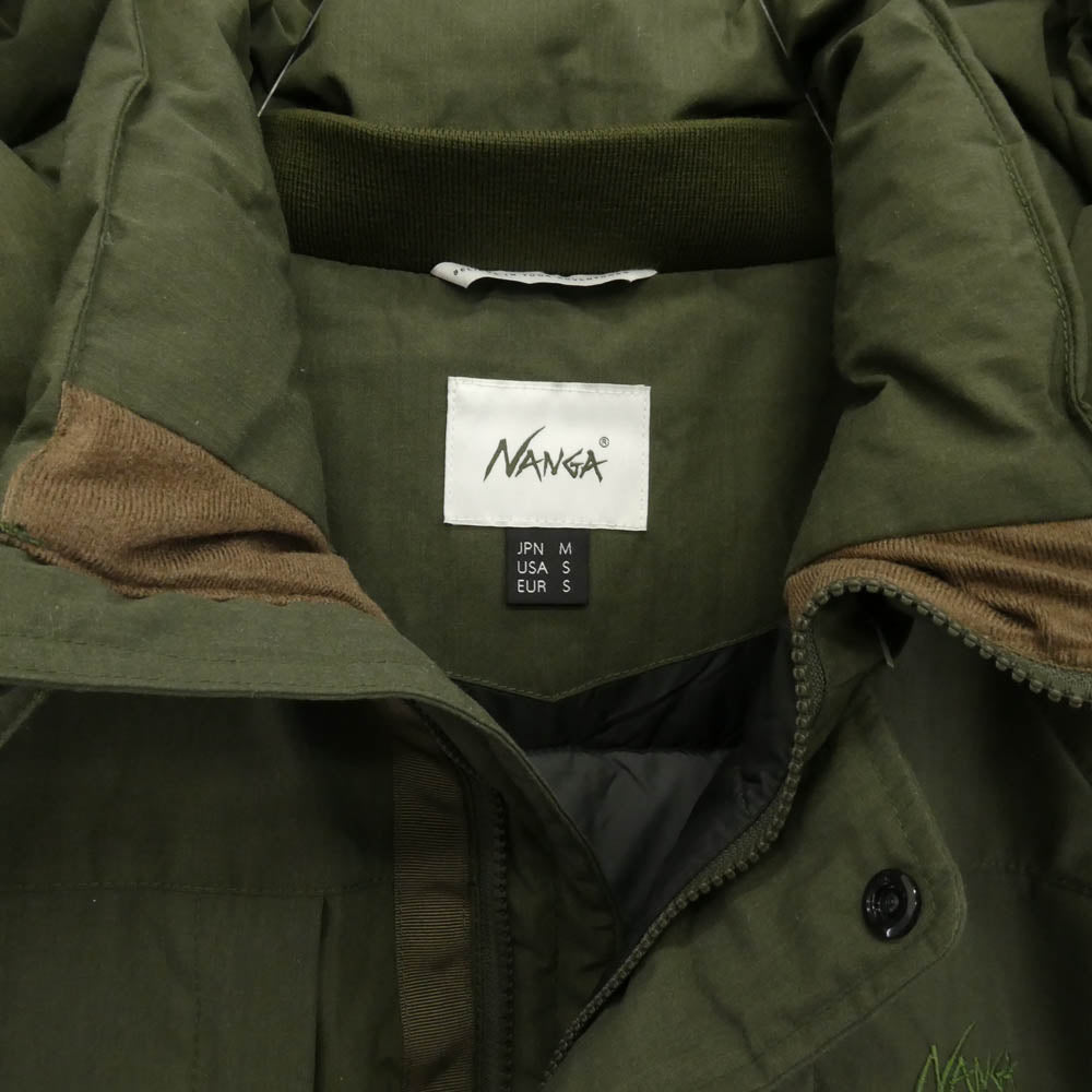 NANGA ナンガ 23A1I000016 HINOC TAKIBI DOWN JACKET フード着脱可 2way ヒノック タキビ ダウン ジャケット カーキ系 M【中古】