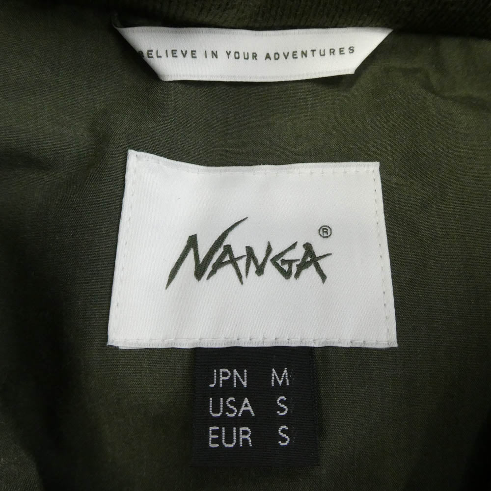 NANGA ナンガ 23A1I000016 HINOC TAKIBI DOWN JACKET フード着脱可 2way ヒノック タキビ ダウン ジャケット カーキ系 M【中古】