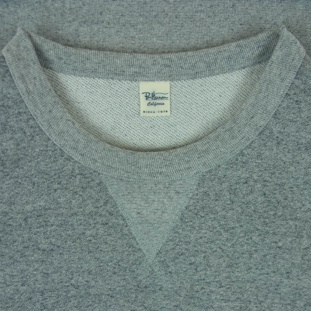 Ron Herman ロンハーマン 半袖 スウェット トレーナー コットン 日本製 グレー系 S【中古】