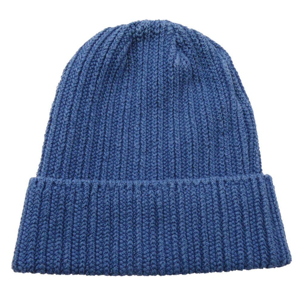 Ron Herman ロンハーマン リブ編み ニット キャップ ビーニー ブルー系【中古】