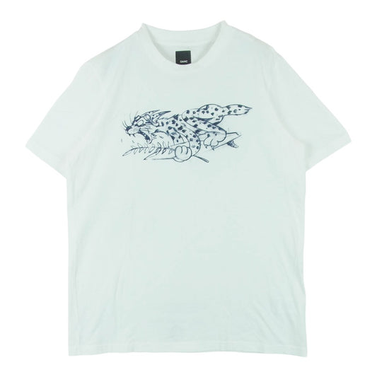 OAMC オーエーエムシー ロゴ プリント 半袖 Tシャツ カットソー コットン ポルトガル製 ホワイト系 XS【中古】
