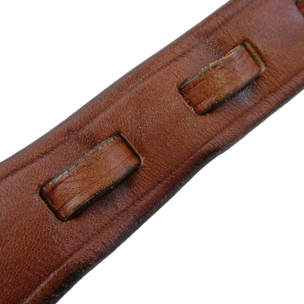 TORY LEATHER トリーレザー フックバックル レザー ベルト ブラウン系 34【中古】