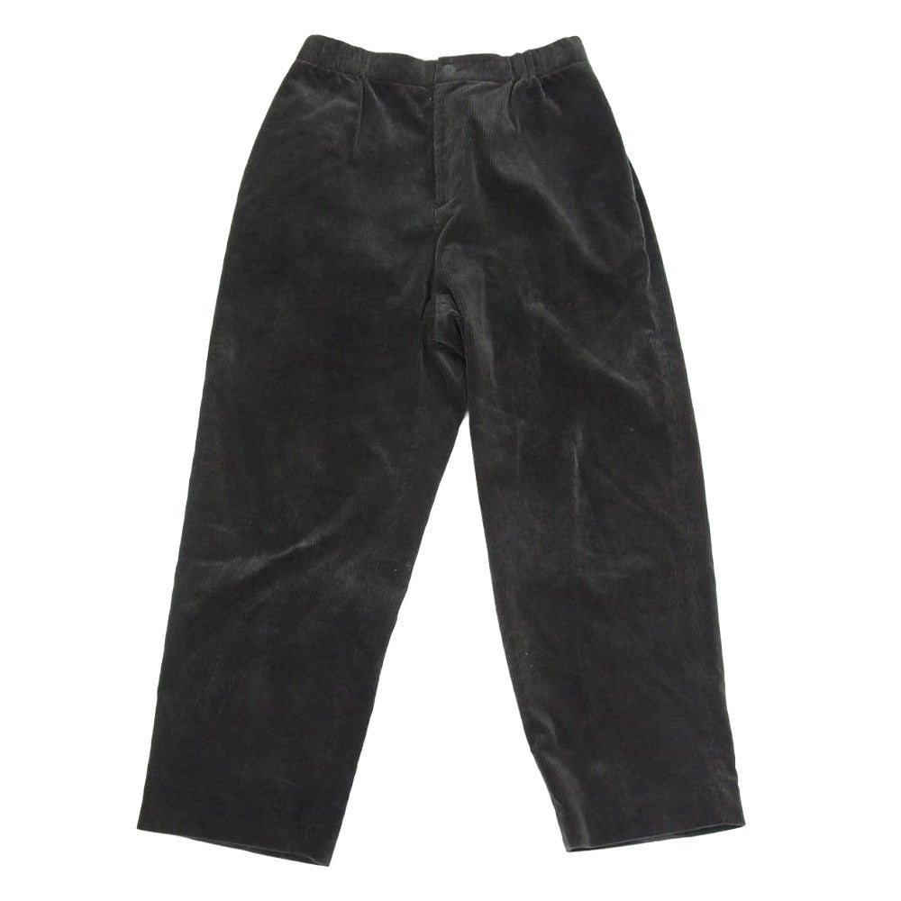 ATON エイトン 7074533 コーデュロイ コットン 日本製 ロング パンツ ブラック系 02【中古】