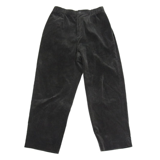 ATON エイトン 7074533 コーデュロイ コットン 日本製 ロング パンツ ブラック系 02【中古】
