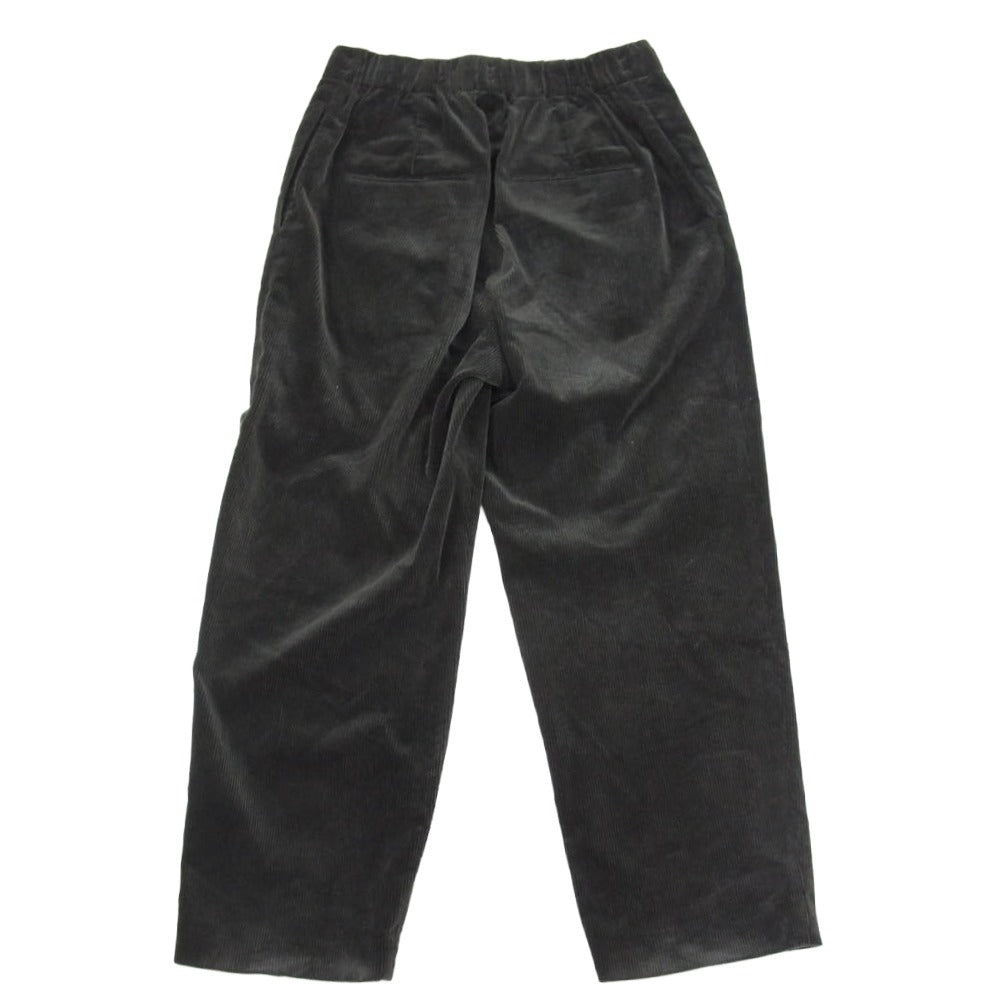 ATON エイトン 7074533 コーデュロイ コットン 日本製 ロング パンツ ブラック系 02【中古】